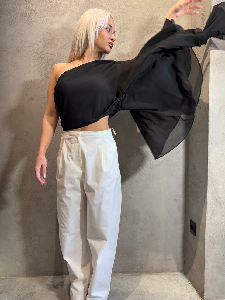 TAMARA TOP BLACK - Vesta Donna