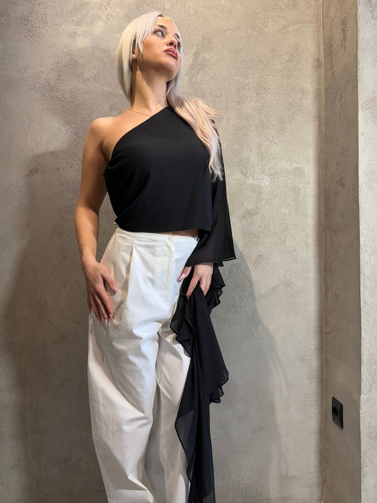 TAMARA TOP BLACK - Vesta Donna