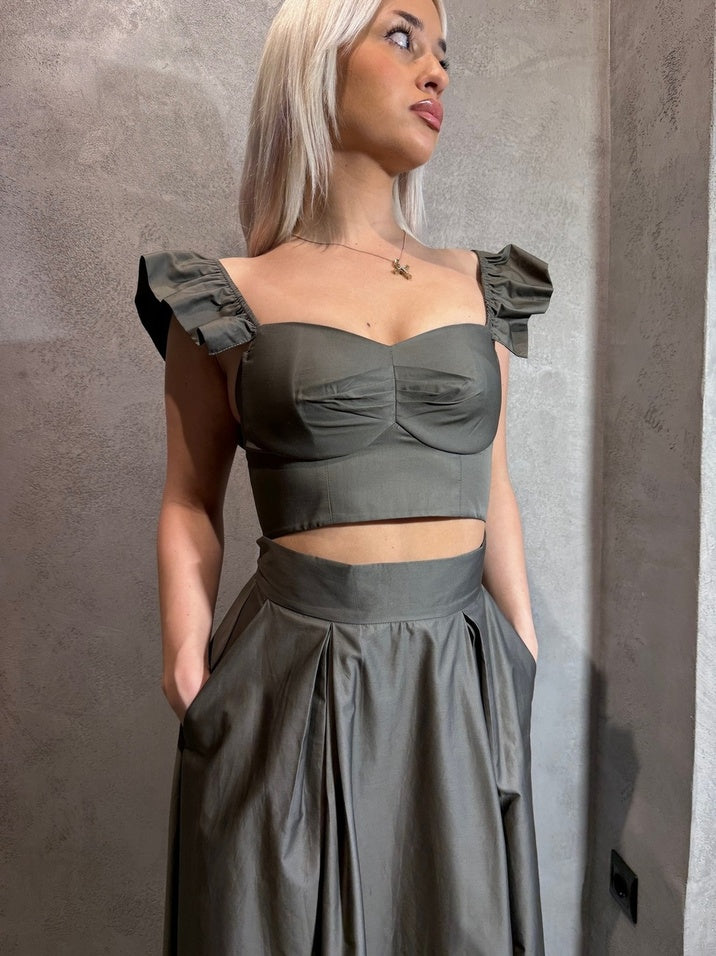 TIFFANY SET KHAKI - Vesta Donna