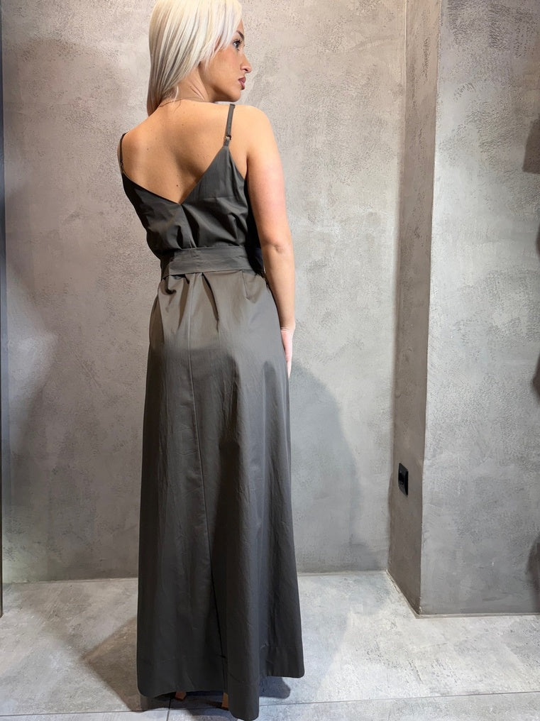 TASSIA DRESS KHAKI - Vesta Donna