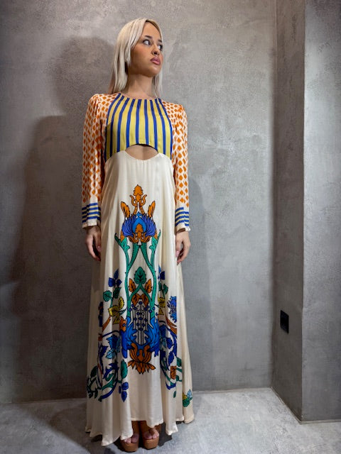 CALIA DRESS BEIGE - Vesta Donna