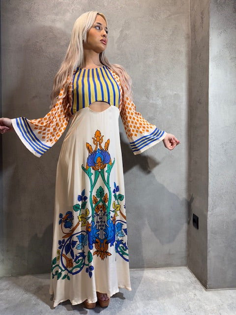 CALIA DRESS BEIGE - Vesta Donna