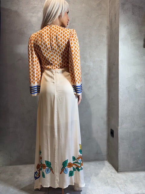 CALIA DRESS BEIGE - Vesta Donna