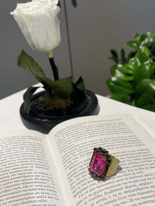 ΔΑΧΤΥΛΙΔΙ ΜΕ ΦΟΥΞΙΑ ΠΕΤΡΑ - Vesta Donna