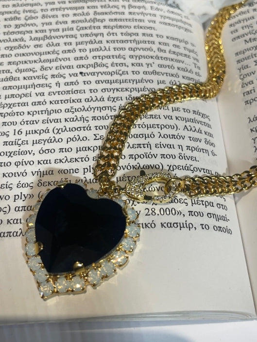 ΚΟΛΙΕ ΜΕ ΑΛΥΣΙΔΑ ΚΑΙ ΚΡΕΜΑΣΤΗ ΚΑΡΔΙΑ - Vesta Donna