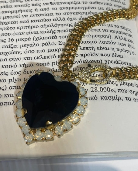 ΚΟΛΙΕ ΜΕ ΑΛΥΣΙΔΑ ΚΑΙ ΚΡΕΜΑΣΤΗ ΚΑΡΔΙΑ - Vesta Donna