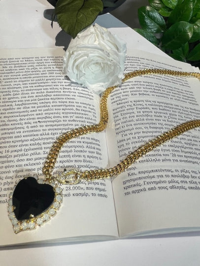 ΚΟΛΙΕ ΜΕ ΑΛΥΣΙΔΑ ΚΑΙ ΚΡΕΜΑΣΤΗ ΚΑΡΔΙΑ - Vesta Donna