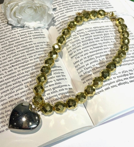 ΚΟΛΙΕ ΜΕ ΠΟΛΥΓΩΝΙΚΕΣ ΧΑΝΤΡΕΣ ΚΑΙ ΚΡΕΜΑΣΤΗ ΚΑΡΔΙΑ - Vesta Donna