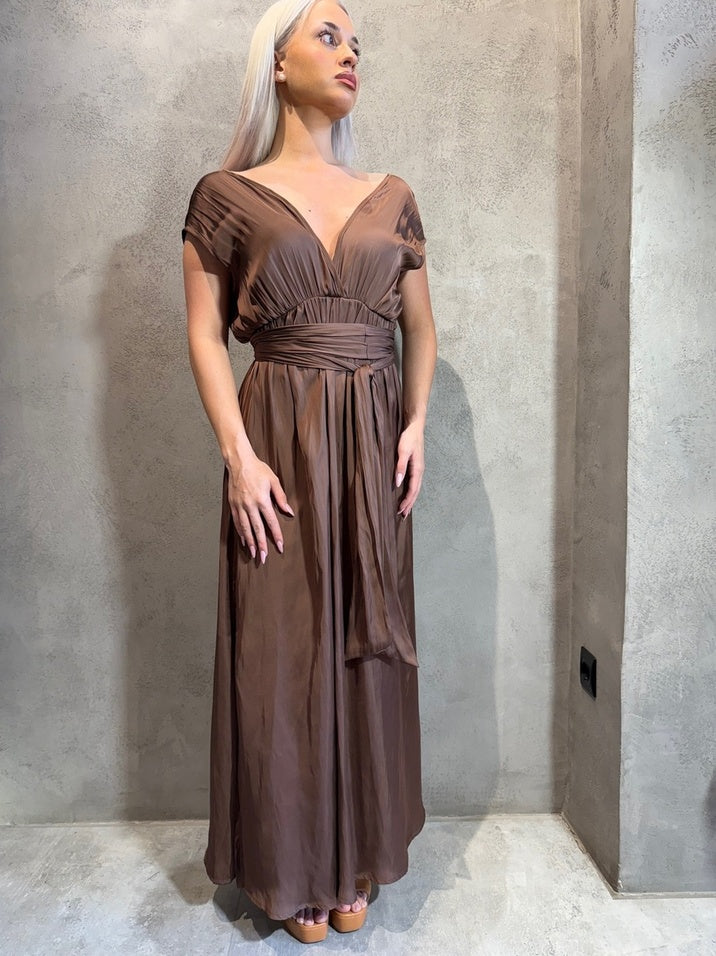 BRITANY DRESS BROWN
