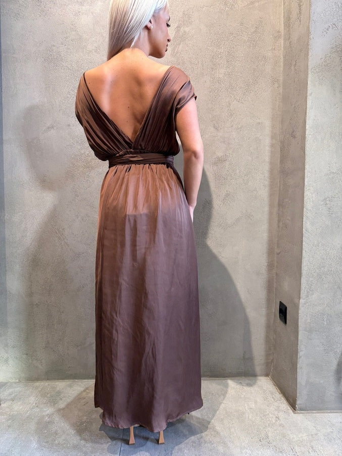 BRITANY DRESS BROWN