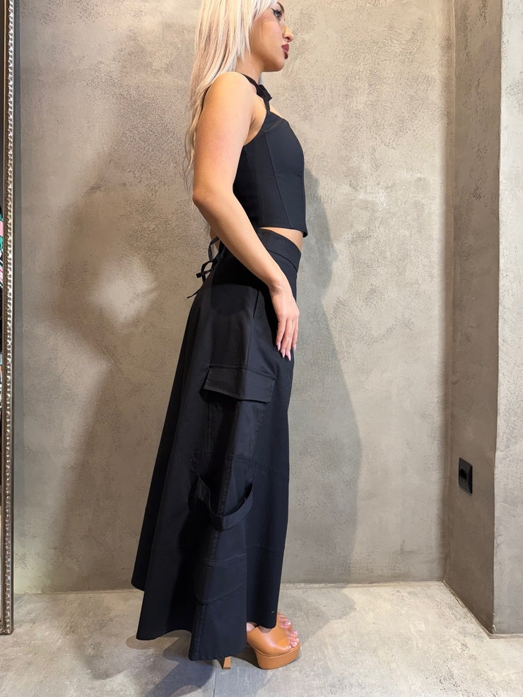 VIKTORIA PANTS BLACK - Vesta Donna