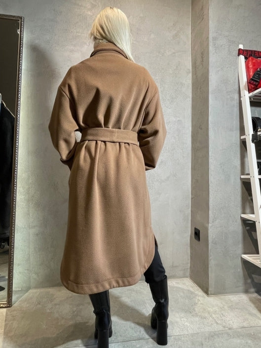 WILLOW COAT CAMEL - Vesta Donna