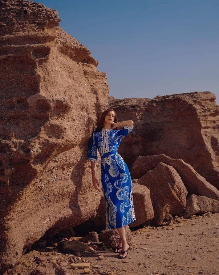 AEGEAN LONG DRESS - Vesta Donna