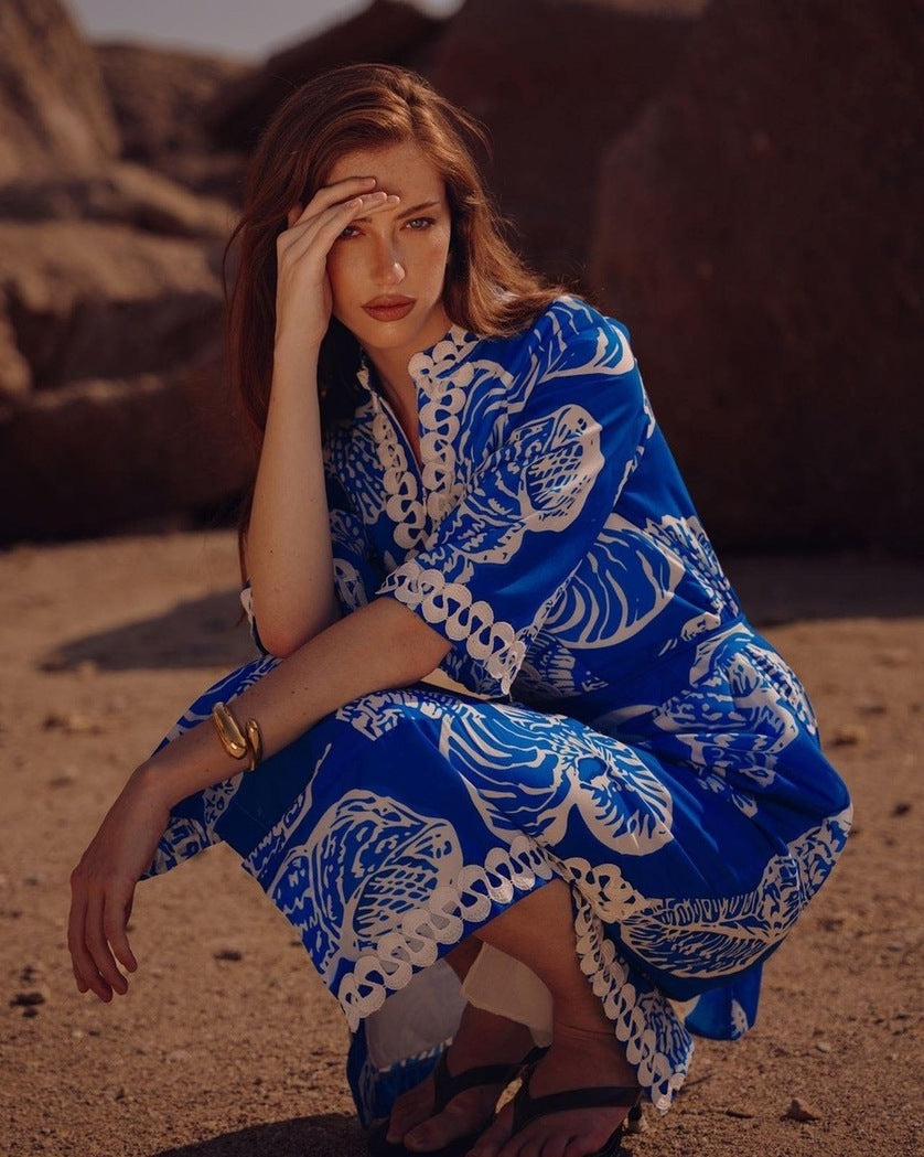 AEGEAN LONG DRESS - Vesta Donna