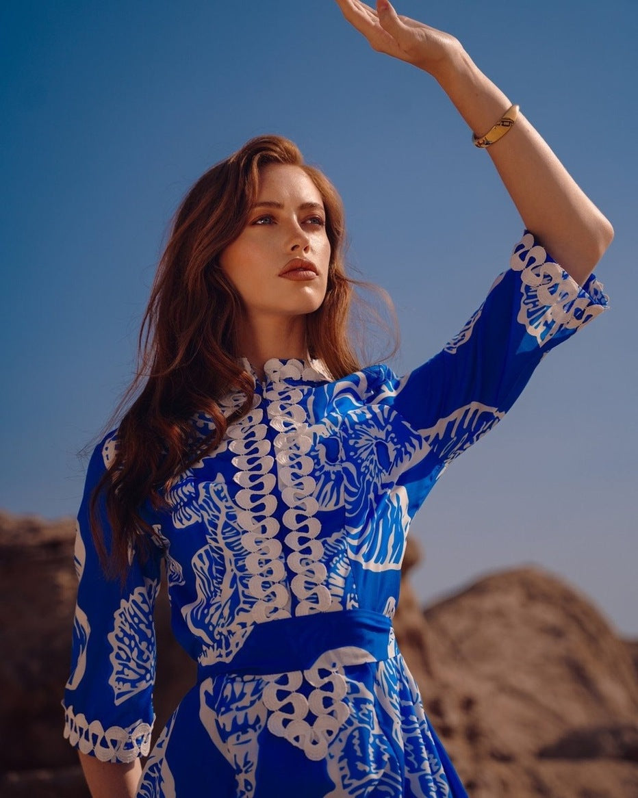 AEGEAN LONG DRESS - Vesta Donna