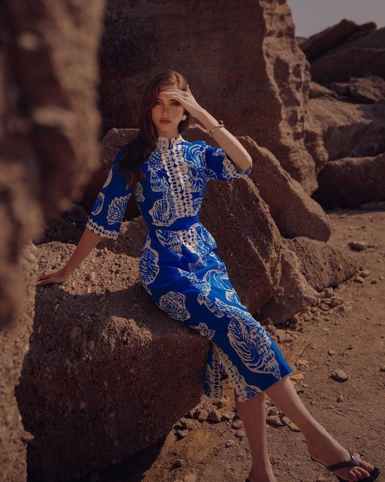 AEGEAN LONG DRESS - Vesta Donna