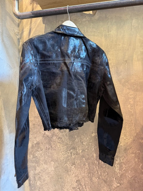 INDY JACKET BLACK FOIL - Vesta Donna