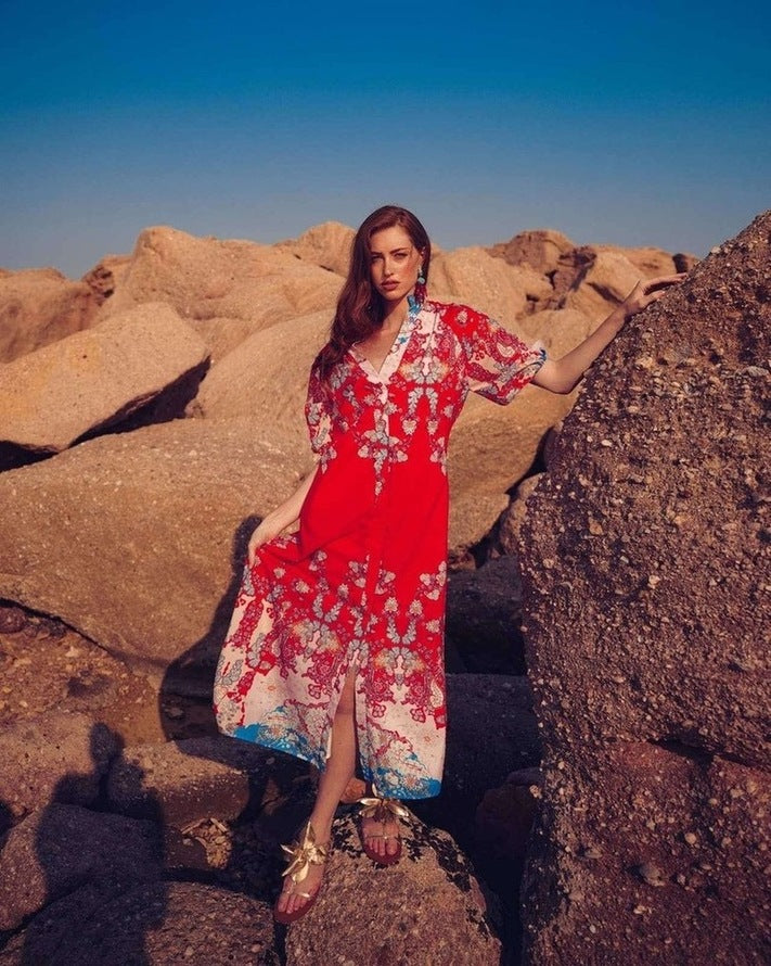 CLAIRE LONG DRESS - Vesta Donna