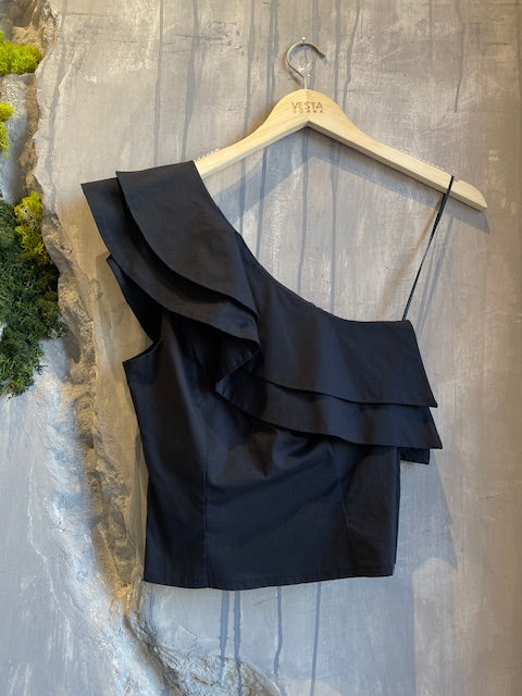 Moutaki ESME BLACK TOP - Vesta Donna