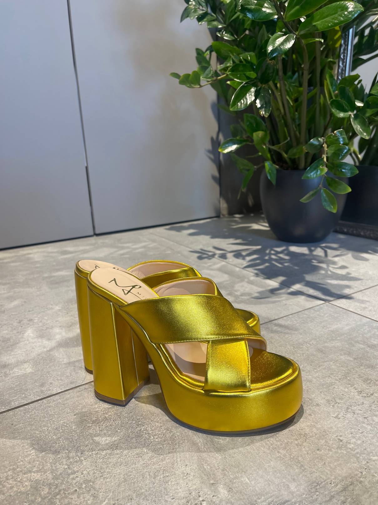 Mille Luci LUCIANA LIME HEELS - Vesta Donna