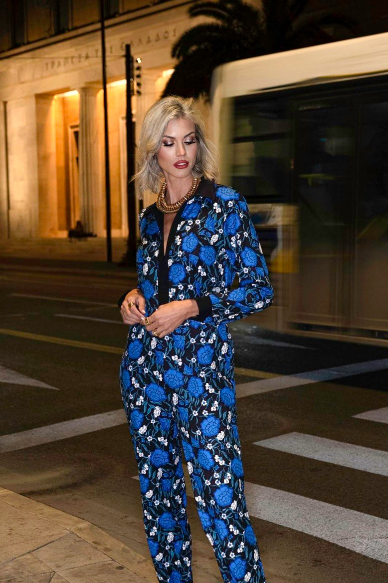 BLUE HEART JUMPSUIT - Vesta Donna