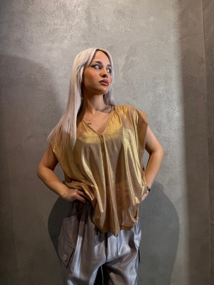 NETA T-SHIRT SILVER - Vesta Donna