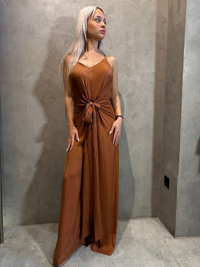 GLADIS JUMPSUIT BROWN - Vesta Donna