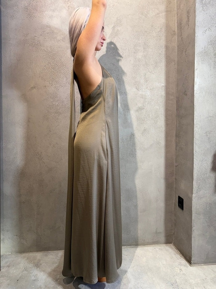 MACEY DRESS KHAKI - Vesta Donna