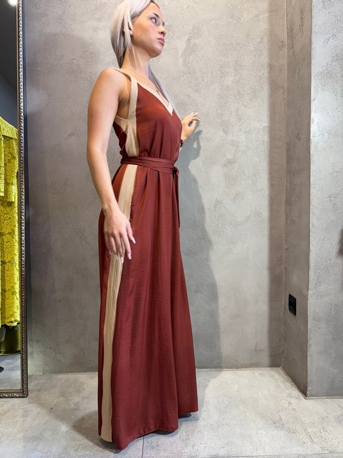 BRANDY JUMPSUIT CHOCOLATE - Vesta Donna