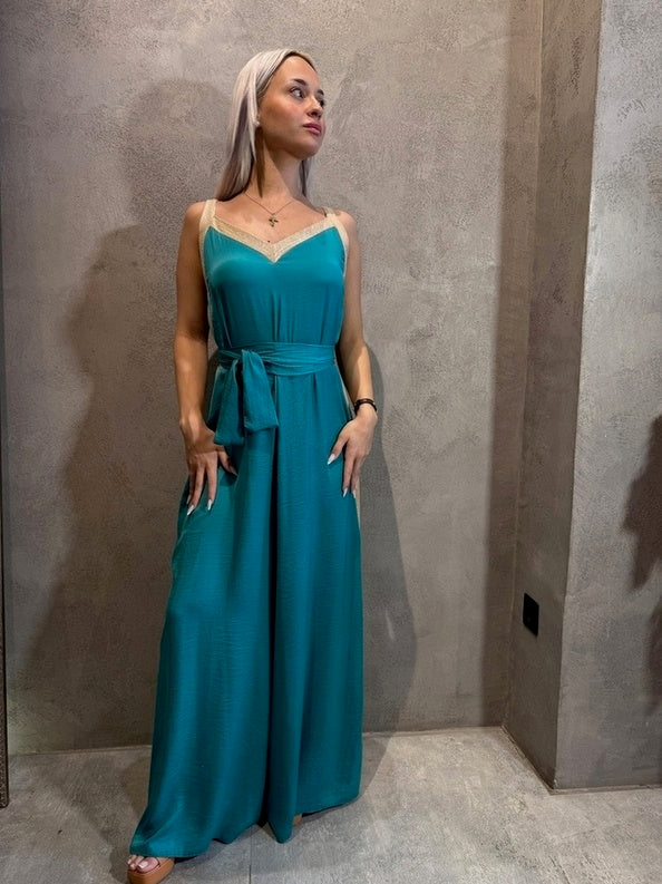 BRANDY JUMPSUIT EMERALD - Vesta Donna