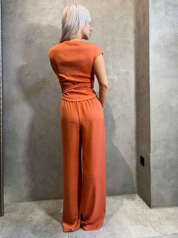 FENIA PANTS PAPRIKA - Vesta Donna
