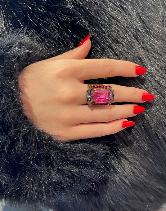 ΔΑΧΤΥΛΙΔΙ ΜΕ ΦΟΥΞΙΑ ΠΕΤΡΑ - Vesta Donna