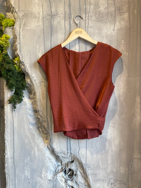 Moutaki DESPY WRAP TOP - Vesta Donna