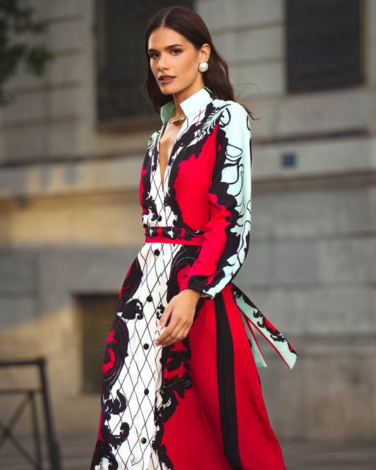 EXTRAVAGANT LONG DRESS - Vesta Donna