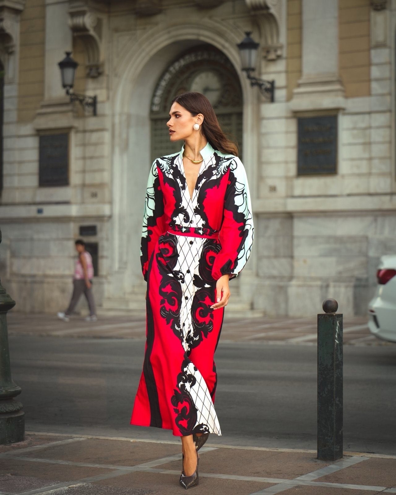 EXTRAVAGANT LONG DRESS - Vesta Donna