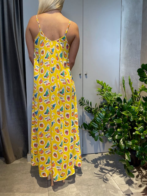 Innocent FRUTTI YELLOW MAXI DRESS - Vesta Donna