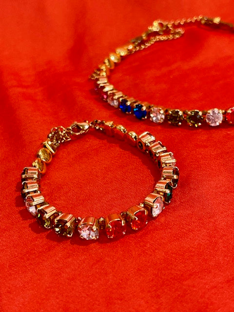 Vesta Donna ΒΡΑΧΙΟΛΙ ΜΕ ΠΟΛΥΧΡΩΜΑ ΣΤΡΑΣ - Vesta Donna