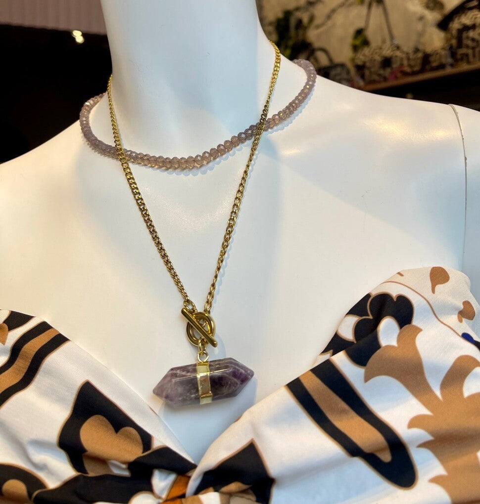 ΔΙΠΛΟ ΚΟΛΙΕ ΜΕ ΚΡΥΣΤΑΛΛΟ - Vesta Donna