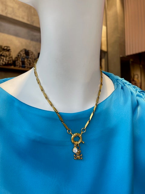 Vesta Donna ΚΟΛΙΕ ΑΡΚΟΥΔΑΚΙ ΜΕ ΣΤΡΑΣ - Vesta Donna