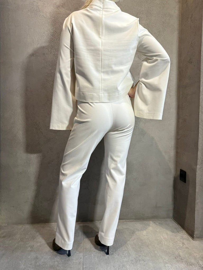 MAIA FLARE PANTS ECRU