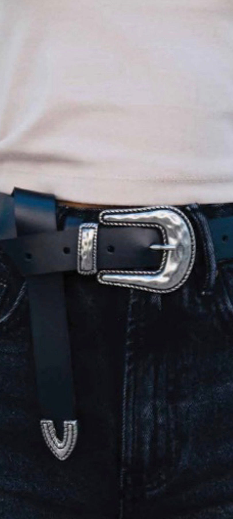 SHEILA BELT BLACK SILVER