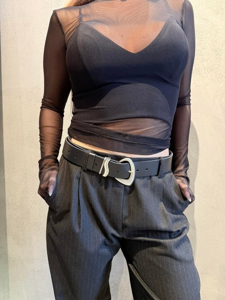 FOTEINI BELT BLACK SILVER