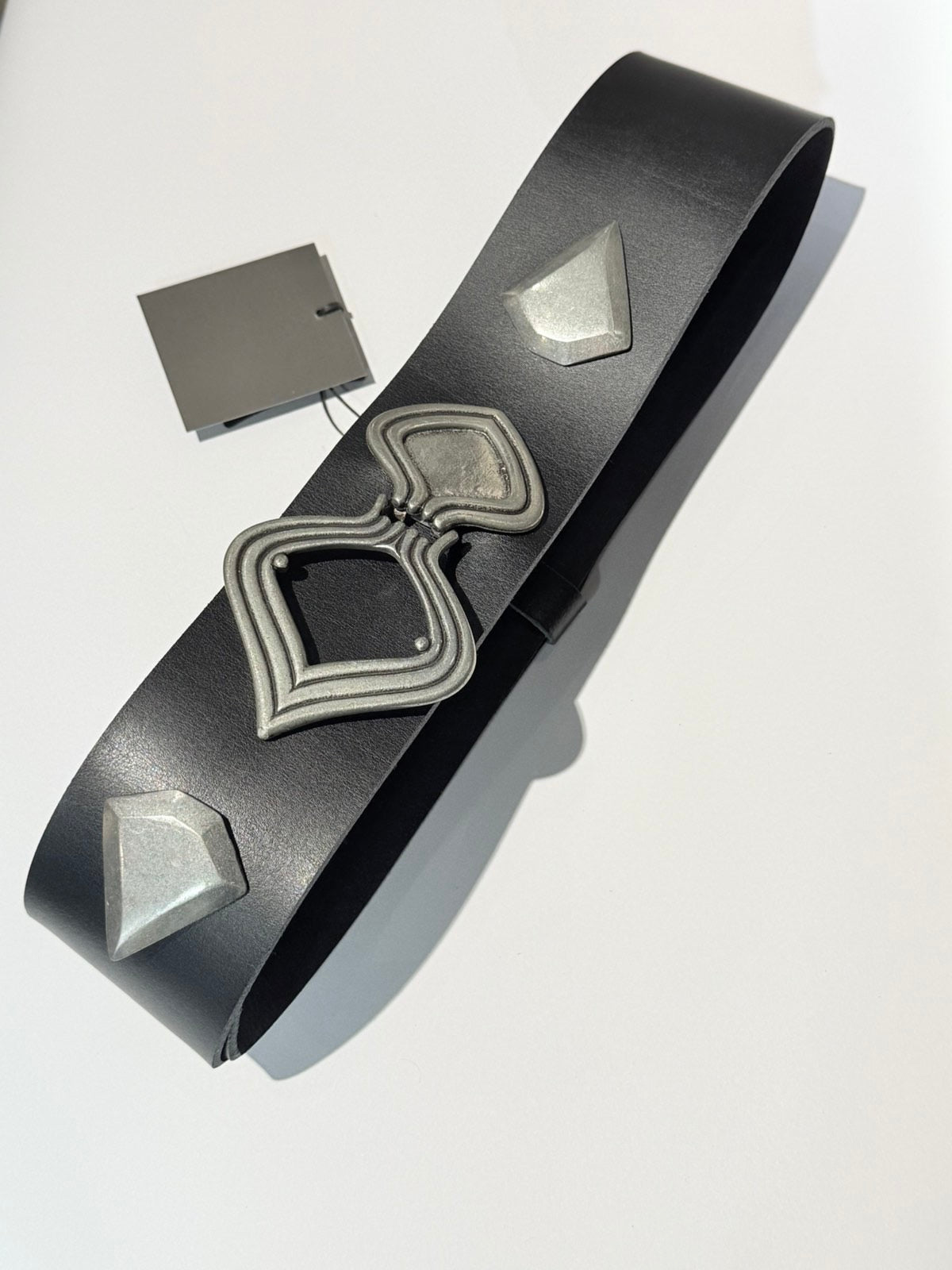 FERNANDA BELT BLACK SILVER