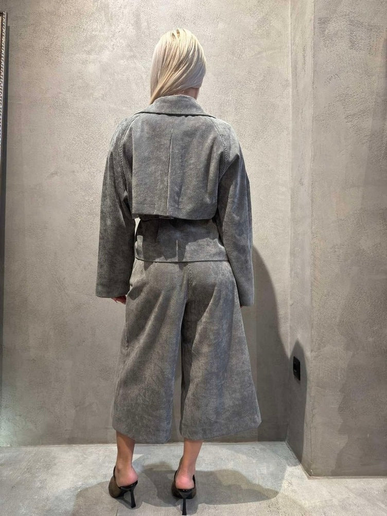 HARIA BERMUDA SHORTS GREY - Vesta Donna