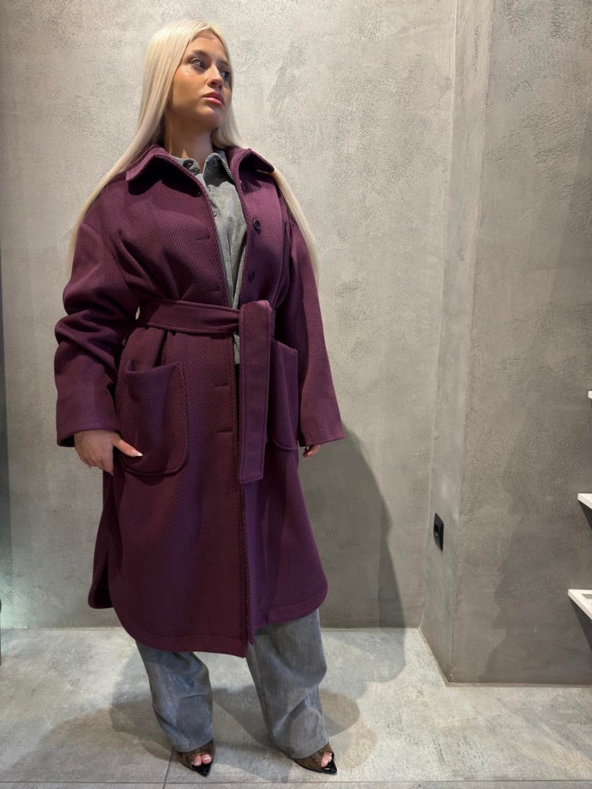 WILLOW COAT BORDEAUX
