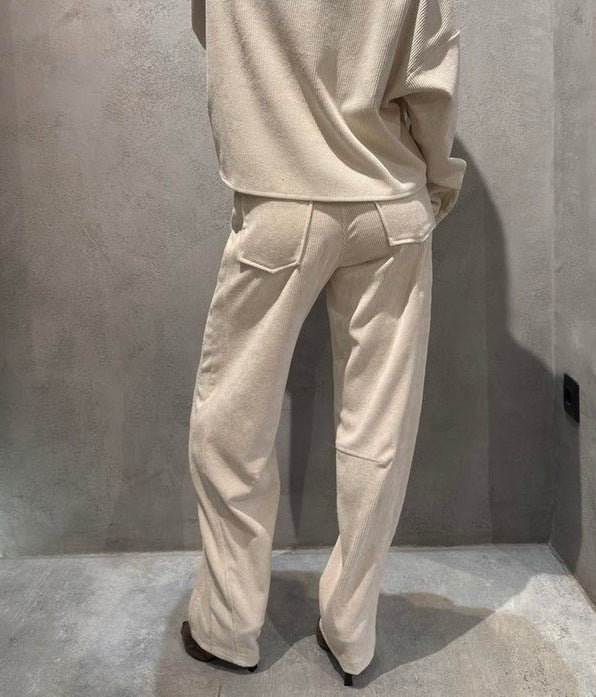 LEANNE PANTS ECRU - Vesta Donna