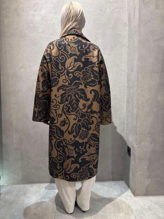 SCARLET LONG COAT BROWN