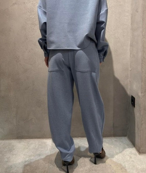 RAIA FLEECE PANTS LIGHT BLUE - Vesta Donna