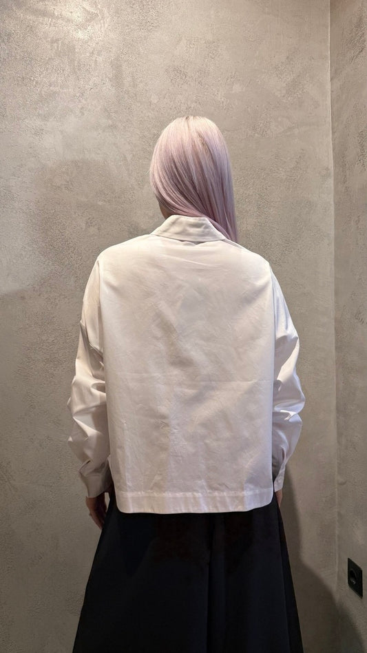 LUCINDA CROPPED SHIRT WHITE