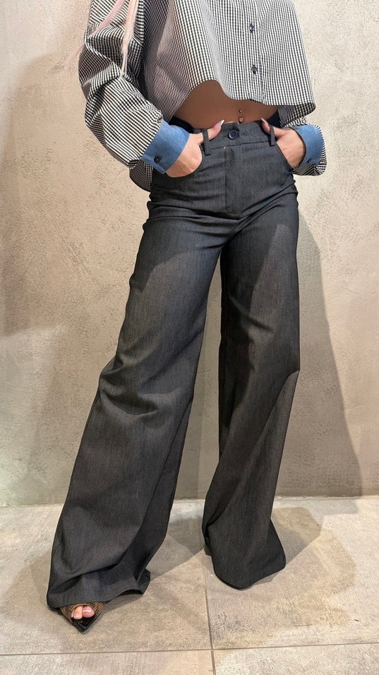ZETA PANTS DARK GREY - Vesta Donna